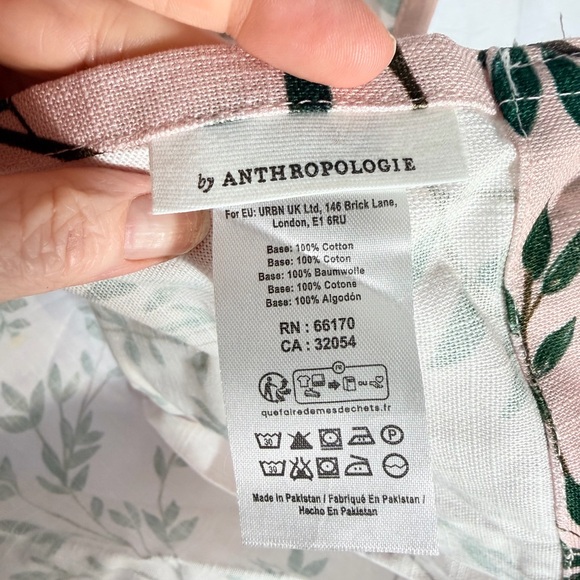 Anthropologie Priyanka Organic Cotton Bird Cafe Curtains - Picture 4 of 6